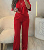 CasualFlow Short-Sleeve Top & Wide-Leg Pants