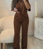 CasualFlow Short-Sleeve Top & Wide-Leg Pants