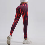 AuroraGlow Tie-Dye High-Waist Sculpting Leggings