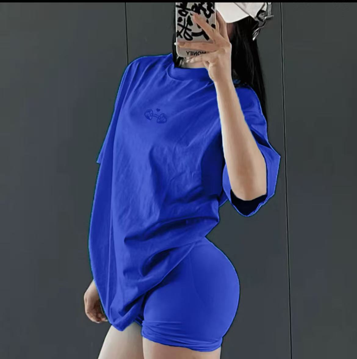 HeavyFlex Unisex Oversized Fitness Graphic Tee