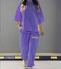 BoldCut Oversized Crew-Neck Top & Jogger Pants