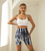 AuroraGlow Tie-Dye High-Waist Sculpting Bike Shorts